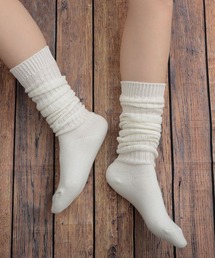 TONE SELECT GOODS | 【float】リブ編み ルーズソックス風/ニーハイソックス【2way】(ソックス/靴下)