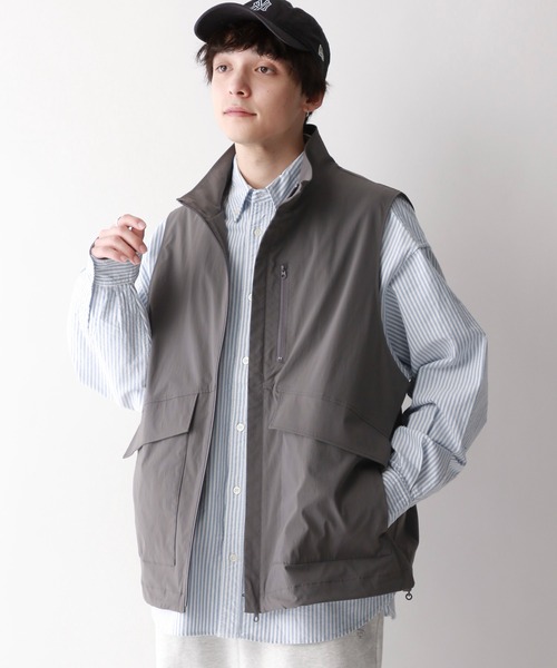 RAGEBLUE(レイジブルー)の「オーバーサイズ/ミリタリーダブルジップナイロンベスト(ベスト・メンズ・ブラック/グレー・MEDIUM/LARGE)」の12枚目の写真