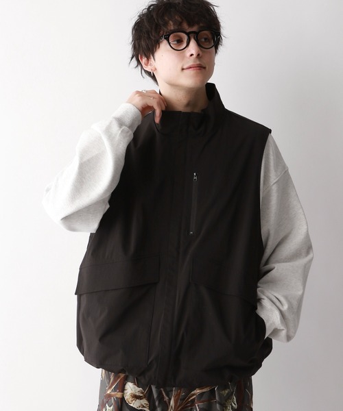 RAGEBLUE(レイジブルー)の「オーバーサイズ/ミリタリーダブルジップナイロンベスト(ベスト・メンズ・ブラック/グレー・MEDIUM/LARGE)」の7枚目の写真