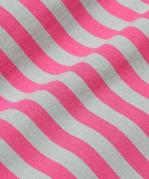 BEAMS BOY(ビームスボーイ)の「ボーダー バインダー ショートスリーブ Tシャツ(Tシャツ/カットソー・レディース・ブルー/ブラック/ピンク/ミント・1/2)」の18枚目の写真