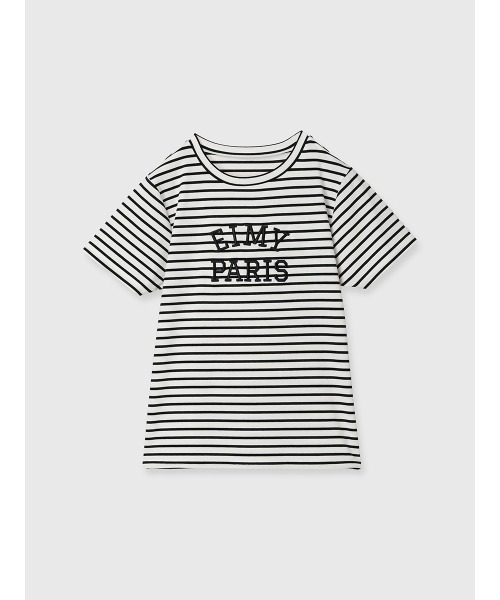 【エイミーイストワール】未使用 タグ付き EIMY PARIS Tシャツ 刺繍 エイミーイストワール eimy istoire ペンキ風ロゴEIMY PARIS T