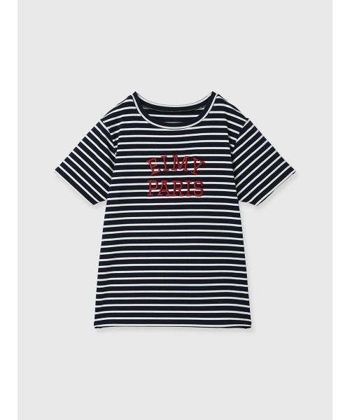 aLORS paris ボーダーカットソー　ネイビー×アイボリー アローパリ aLORS paris ボーダーカットソー ネイビー×アイボリー アローパリ