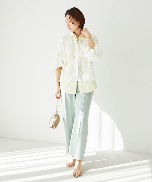 le.coeur blanc（ルクールブラン）の「TORRAZZO DONNAエンブロイダリーレースブラウス（シャツ/ブラウス・レディース・ホワイト/ブラック・38）」の10枚目の写真