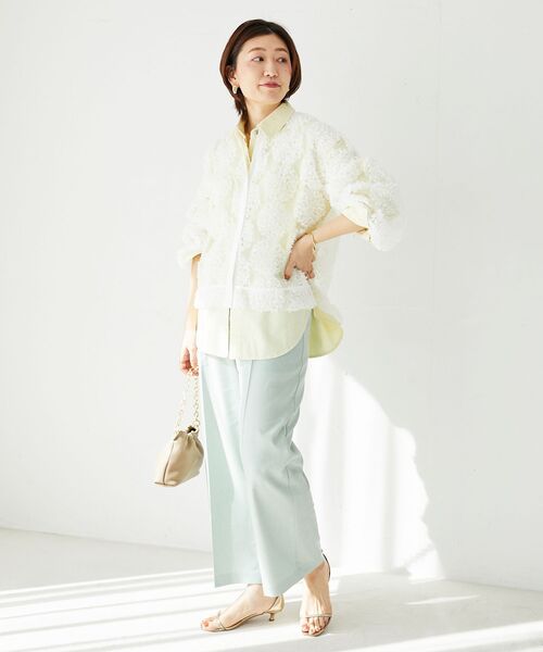 le.coeur blanc（ルクールブラン）の「TORRAZZO DONNAエンブロイダリーレースブラウス（シャツ/ブラウス・レディース・ホワイト/ブラック・38）」の11枚目の写真