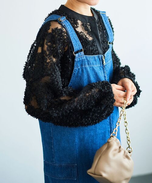 le.coeur blanc（ルクールブラン）の「TORRAZZO DONNAエンブロイダリーレースブラウス（シャツ/ブラウス・レディース・ホワイト/ブラック・38）」の17枚目の写真