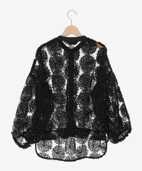 le.coeur blanc（ルクールブラン）の「TORRAZZO DONNAエンブロイダリーレースブラウス（シャツ/ブラウス・レディース・ホワイト/ブラック・38）」の19枚目の写真