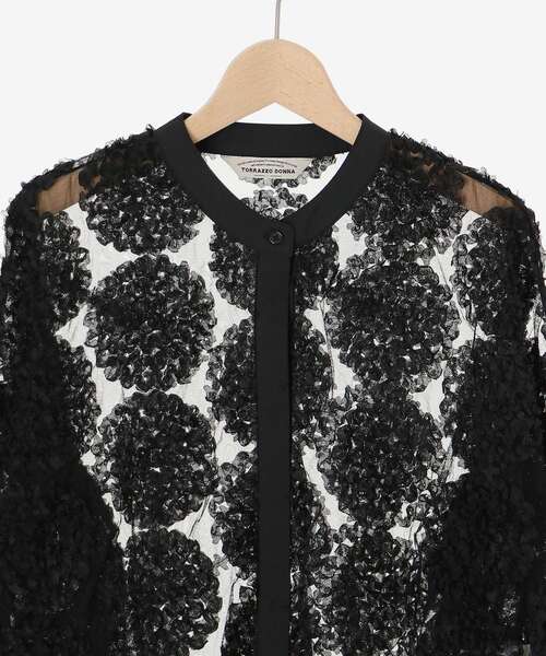 le.coeur blanc（ルクールブラン）の「TORRAZZO DONNAエンブロイダリーレースブラウス（シャツ/ブラウス・レディース・ホワイト/ブラック・38）」の20枚目の写真