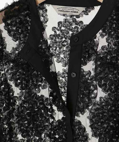 le.coeur blanc（ルクールブラン）の「TORRAZZO DONNAエンブロイダリーレースブラウス（シャツ/ブラウス・レディース・ホワイト/ブラック・38）」の22枚目の写真