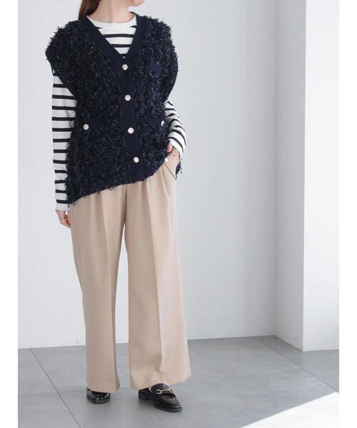 Te chichi（テチチ）の「ボーダーロングスリーブTシャツ（Tシャツ/カットソー・レディース・ネイビー/ピンク/ブラック・F）」の11枚目の写真