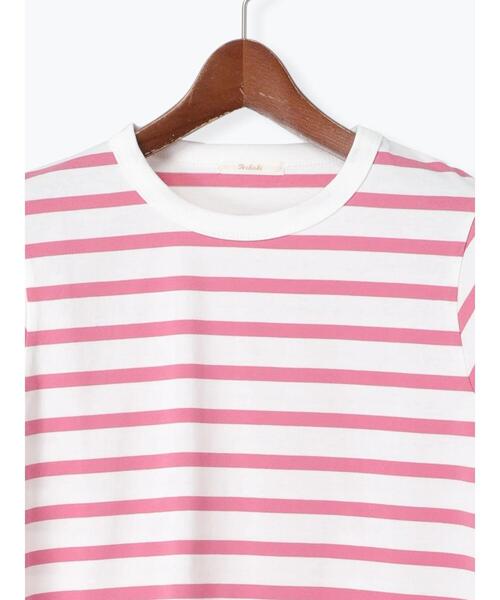Te chichi（テチチ）の「ボーダーロングスリーブTシャツ（Tシャツ/カットソー・レディース・ネイビー/ピンク/ブラック・F）」の20枚目の写真