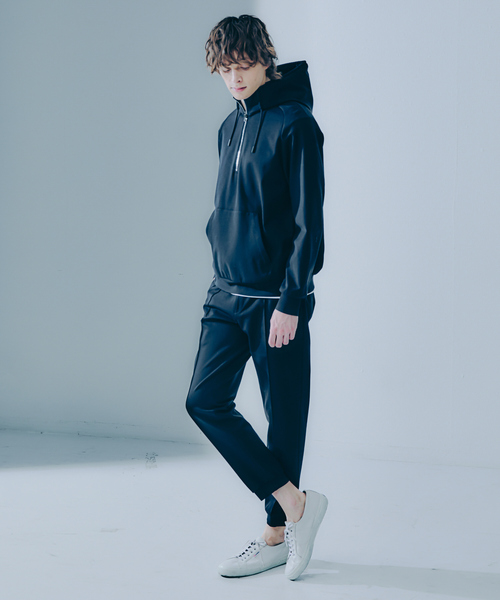 DESIGNWORKS(デザインワークス)の「【セットアップ対応】ストレッチ ポンチ ピンタック ジョグパンツ(その他パンツ・メンズ・ライトグレー/ブラック・46/48/50)」の11枚目の写真