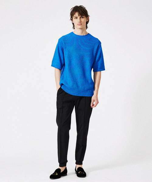 DESIGNWORKS(デザインワークス)の「【セットアップ対応】ストレッチ ポンチ ピンタック ジョグパンツ(その他パンツ・メンズ・ライトグレー/ブラック・46/48/50)」の12枚目の写真