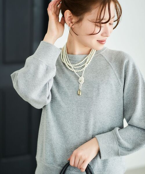 le.coeur blanc（ルクールブラン）の「パールノットネックレス（ネックレス・レディース・オフホワイト・FREE）」の8枚目の写真