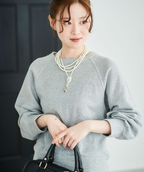 le.coeur blanc（ルクールブラン）の「パールノットネックレス（ネックレス・レディース・オフホワイト・FREE）」の9枚目の写真