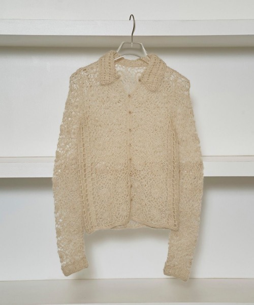 TODAYFUL/トゥデイフル】Mohair Crochet Knitshirts/モヘアクロシェ