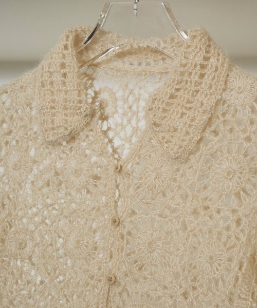 TODAYFUL/トゥデイフル】Mohair Crochet Knitshirts/モヘアクロシェ