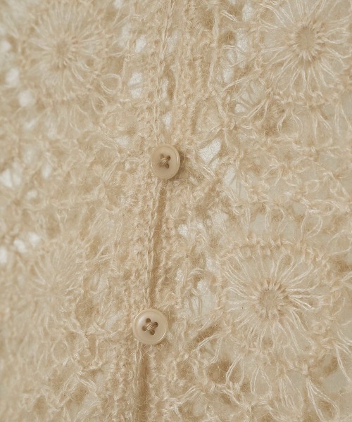 TODAYFUL/トゥデイフル】Mohair Crochet Knitshirts/モヘアクロシェ