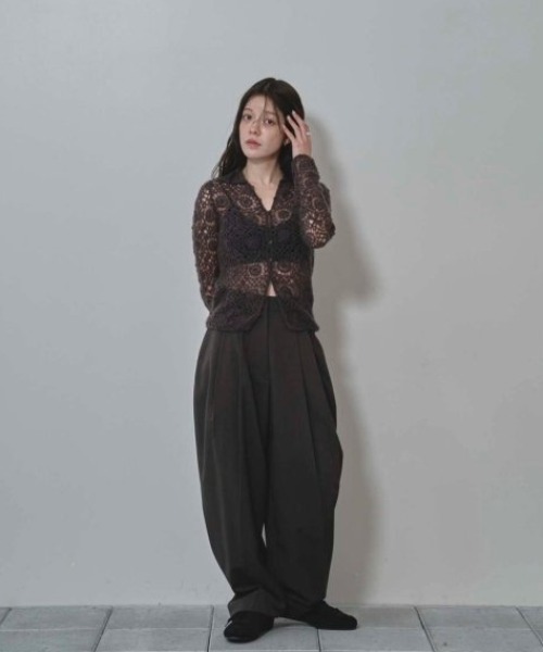 トップス todayful Mohair Crochet Knitshirts TODAYFUL/トゥデイフル】Mohair Crochet Knitshirts（ニット／セーター
