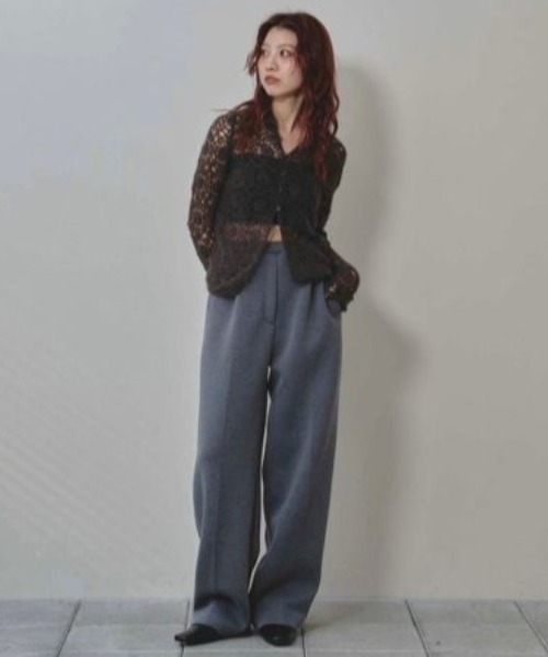 TODAYFUL/トゥデイフル】Mohair Crochet Knitshirts/モヘアクロシェ