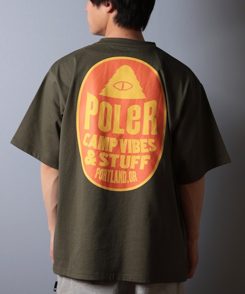 POLeR（ポーラー）の「【ムラサキスポーツ限定】POLER/ポーラー 半袖Tシャツ バックプリント 吸湿速乾 259MCV0018（Tシャツ/カットソー・メンズ・ブラック/オリーブ/ホワイト・M/L/XL）」の3枚目の写真