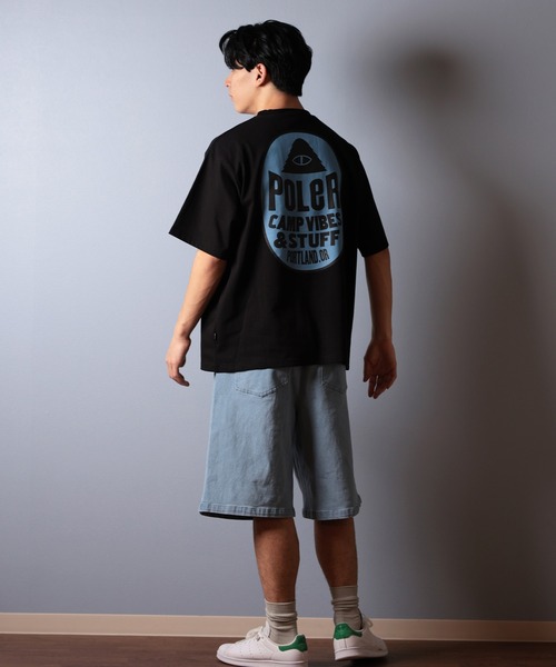 POLeR（ポーラー）の「【ムラサキスポーツ限定】POLER/ポーラー 半袖Tシャツ バックプリント 吸湿速乾 259MCV0018（Tシャツ/カットソー・メンズ・ブラック/オリーブ/ホワイト・M/L/XL）」の12枚目の写真