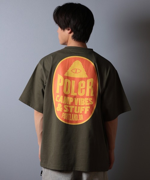 POLeR（ポーラー）の「【ムラサキスポーツ限定】POLER/ポーラー 半袖Tシャツ バックプリント 吸湿速乾 259MCV0018（Tシャツ/カットソー・メンズ・ブラック/オリーブ/ホワイト・M/L/XL）」の15枚目の写真