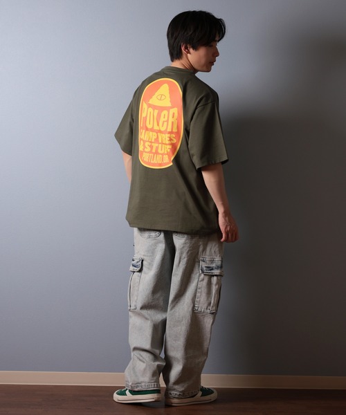 POLeR（ポーラー）の「【ムラサキスポーツ限定】POLER/ポーラー 半袖Tシャツ バックプリント 吸湿速乾 259MCV0018（Tシャツ/カットソー・メンズ・ブラック/オリーブ/ホワイト・M/L/XL）」の18枚目の写真