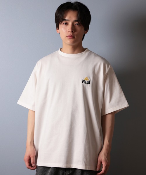 POLeR（ポーラー）の「【ムラサキスポーツ限定】POLER/ポーラー 半袖Tシャツ バックプリント 吸湿速乾 259MCV0018（Tシャツ/カットソー・メンズ・ブラック/オリーブ/ホワイト・M/L/XL）」の4枚目の写真