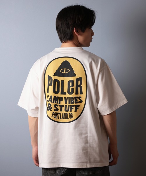 POLeR（ポーラー）の「【ムラサキスポーツ限定】POLER/ポーラー 半袖Tシャツ バックプリント 吸湿速乾 259MCV0018（Tシャツ/カットソー・メンズ・ブラック/オリーブ/ホワイト・M/L/XL）」の5枚目の写真