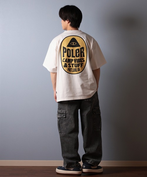 POLeR（ポーラー）の「【ムラサキスポーツ限定】POLER/ポーラー 半袖Tシャツ バックプリント 吸湿速乾 259MCV0018（Tシャツ/カットソー・メンズ・ブラック/オリーブ/ホワイト・M/L/XL）」の8枚目の写真