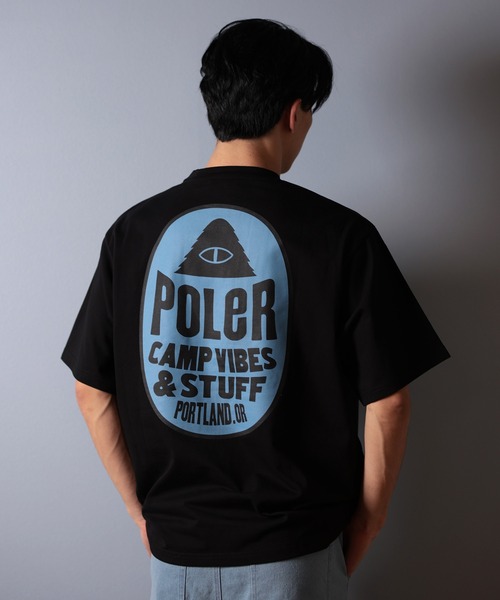 POLeR（ポーラー）の「【ムラサキスポーツ限定】POLER/ポーラー 半袖Tシャツ バックプリント 吸湿速乾 259MCV0018（Tシャツ/カットソー・メンズ・ブラック/オリーブ/ホワイト・M/L/XL）」の10枚目の写真