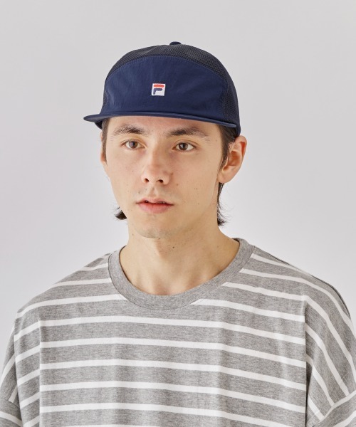 FILA(フィラ)の「FILA NY MESH FLAT WIDE CAP / フィラ(キャップ・レディース・ホワイト/ネイビー・57~59cm)」の17枚目の写真