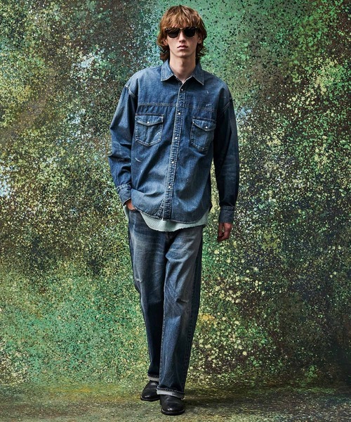 MSML（エムエスエムエル）の「DENIM SHIRT / VINTAGE WASHED（シャツ/ブラウス・メンズ・インディゴブルー・L/M/S/XL）」の3枚目の写真