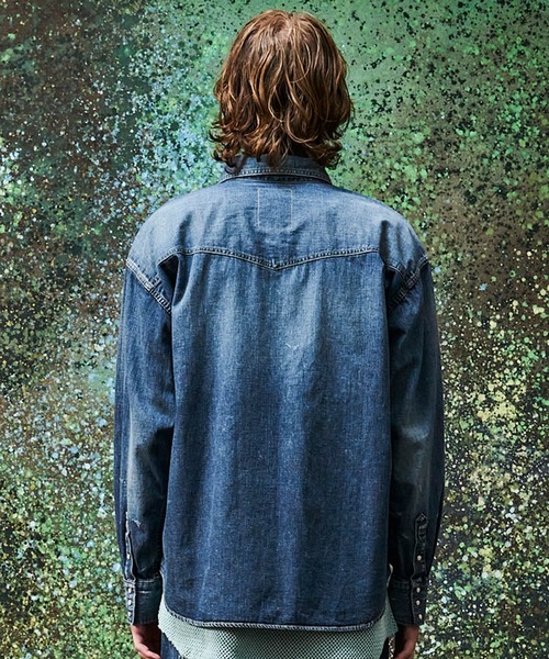MSML（エムエスエムエル）の「DENIM SHIRT / VINTAGE WASHED（シャツ/ブラウス・メンズ・インディゴブルー・L/M/S/XL）」の6枚目の写真