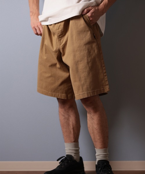 ELEMENT(エレメント)の「ELEMENT/エレメント ハーフパンツ/ショーツ ビックシルエット BF021-600(その他パンツ・メンズ・グレー/ベージュ/ライトインディゴブルー/インディゴブルー・M/L/XL)」の3枚目の写真