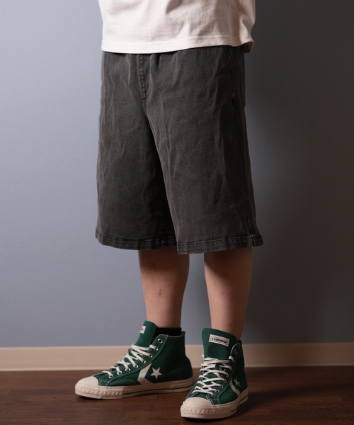 ELEMENT(エレメント)の「ELEMENT/エレメント ハーフパンツ/ショーツ ビックシルエット BF021-600(その他パンツ・メンズ・グレー/ベージュ/ライトインディゴブルー/インディゴブルー・M/L/XL)」の2枚目の写真