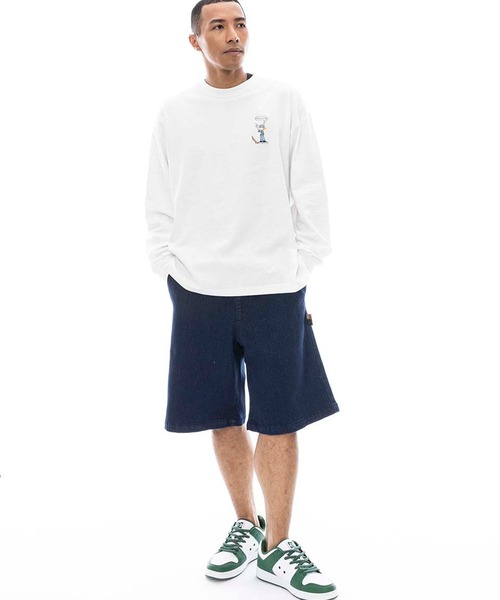 ELEMENT(エレメント)の「ELEMENT/エレメント ハーフパンツ/ショーツ ビックシルエット BF021-600(その他パンツ・メンズ・グレー/ベージュ/ライトインディゴブルー/インディゴブルー・M/L/XL)」の13枚目の写真