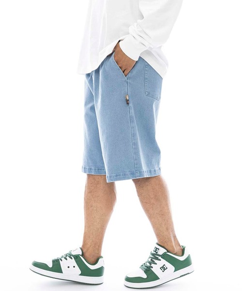 ELEMENT(エレメント)の「ELEMENT/エレメント ハーフパンツ/ショーツ ビックシルエット BF021-600(その他パンツ・メンズ・グレー/ベージュ/ライトインディゴブルー/インディゴブルー・M/L/XL)」の18枚目の写真