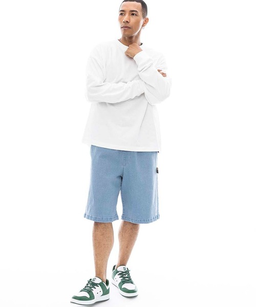 ELEMENT(エレメント)の「ELEMENT/エレメント ハーフパンツ/ショーツ ビックシルエット BF021-600(その他パンツ・メンズ・グレー/ベージュ/ライトインディゴブルー/インディゴブルー・M/L/XL)」の16枚目の写真