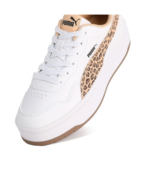 PUMA(プーマ)の「PUMA プーマ ウィメンズ コート ラリー SKYE レオ スニーカー(スニーカー・レディース・ホワイト系その他・23.5cm/24.0cm/22.5cm/23.0cm/25.5cm/26.0cm/24.5cm/25.0cm/22.0cm)」の4枚目の写真