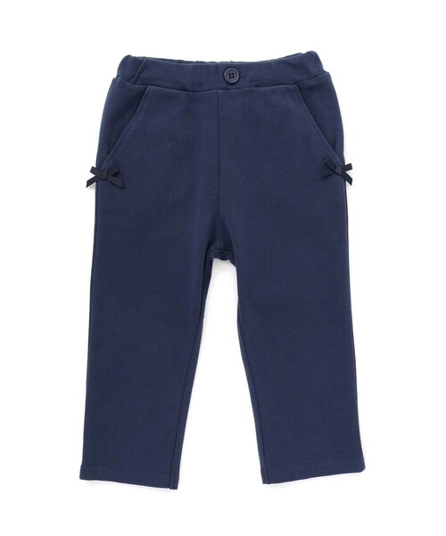 BeBe（ベベ）の「ミラノリブポケット刺しゅうサブリナパンツ(80~140cm)（その他パンツ・キッズ・ネイビー/ボルドー・110cm/120cm/130cm/140cm）」の4枚目の写真