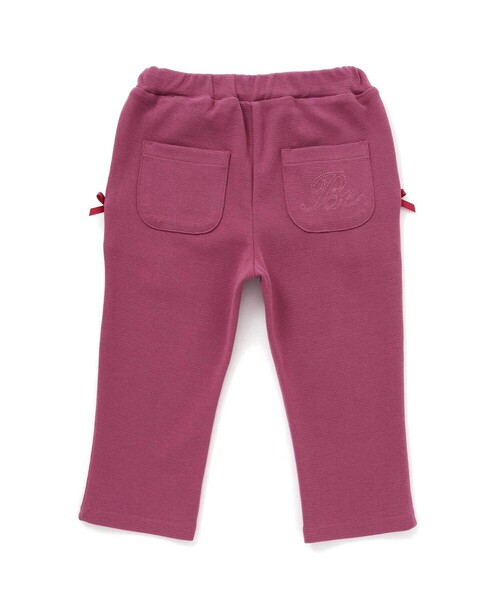 BeBe（ベベ）の「ミラノリブポケット刺しゅうサブリナパンツ(80~140cm)（その他パンツ・キッズ・ネイビー/ボルドー・110cm/120cm/130cm/140cm）」の7枚目の写真