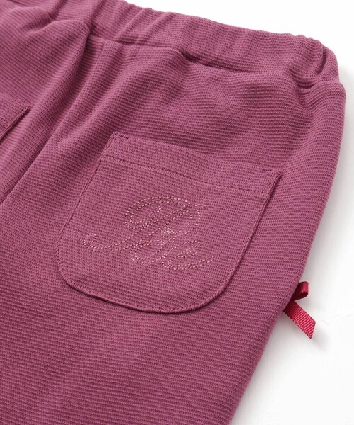 BeBe（ベベ）の「ミラノリブポケット刺しゅうサブリナパンツ(80~140cm)（その他パンツ・キッズ・ネイビー/ボルドー・110cm/120cm/130cm/140cm）」の9枚目の写真