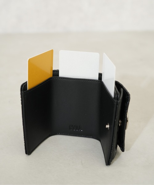 GYDA（ジェイダ）の「【GYDA/ジェイダ】 CIRCLE METAL SERIES　ミニウォレット（財布・レディース・ホワイト/ブラック・FREE）」の7枚目の写真