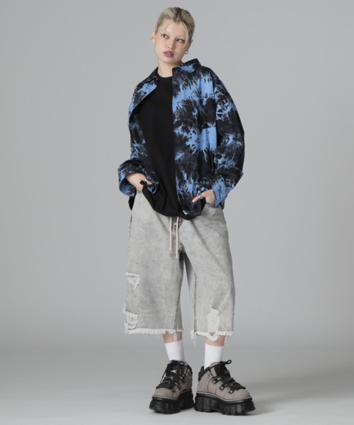 DANKE SCHON（ダンケシェーン）の「【WEB＆DEPOT限定】DankeSchon/ダンケシェーン/TIE DYE LSH（シャツ/ブラウス・レディース・ベージュ/ブラック・F）」の7枚目の写真
