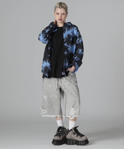 DANKE SCHON（ダンケシェーン）の「【WEB＆DEPOT限定】DankeSchon/ダンケシェーン/TIE DYE LSH（シャツ/ブラウス・レディース・ベージュ/ブラック・F）」の8枚目の写真