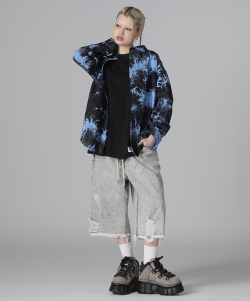 DANKE SCHON（ダンケシェーン）の「【WEB＆DEPOT限定】DankeSchon/ダンケシェーン/TIE DYE LSH（シャツ/ブラウス・レディース・ベージュ/ブラック・F）」の9枚目の写真