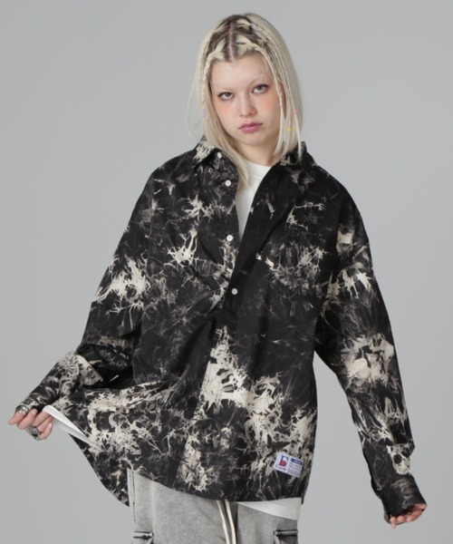 DANKE SCHON（ダンケシェーン）の「【WEB＆DEPOT限定】DankeSchon/ダンケシェーン/TIE DYE LSH（シャツ/ブラウス・レディース・ベージュ/ブラック・F）」の18枚目の写真