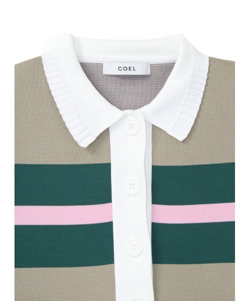 COEL(コエル)の「バックロゴラガーニットワンピース(ワンピース・レディース・ネイビー/ベージュ・FREE)」の8枚目の写真