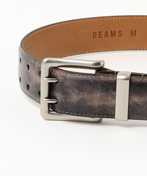 BEAMS(ビームス)の「Wフック レザーベルト(ベルト・メンズ・ブラウン系その他5/ダークブラウン・MEDIUM/LARGE)」の6枚目の写真